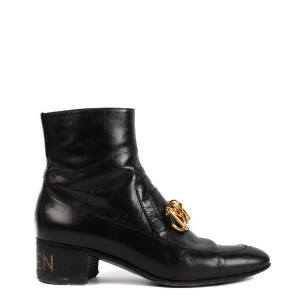 shop 100% authentic second hand Gucci Black Ankle Boots - Size 37 1/2 on Labellov.com