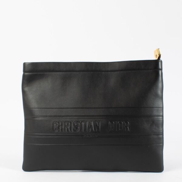 authentic preloved Christian Dior Black Clutch on Labellov.com