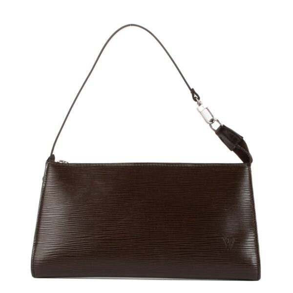 shop 100% authentic second hand Louis Vuitton Brown Epi Leather Pochette Accessoires on Labellov.com