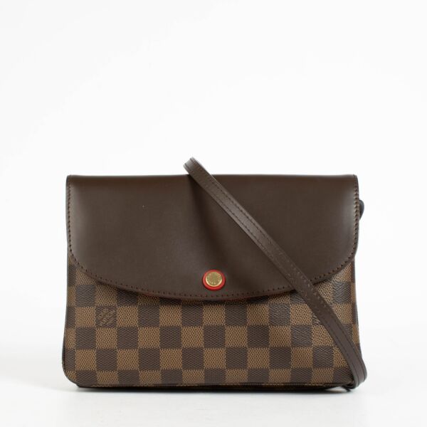 Authentic pre-loved Louis Vuitton Damier Ebene Twice Bag Crossbody on Labellov.com