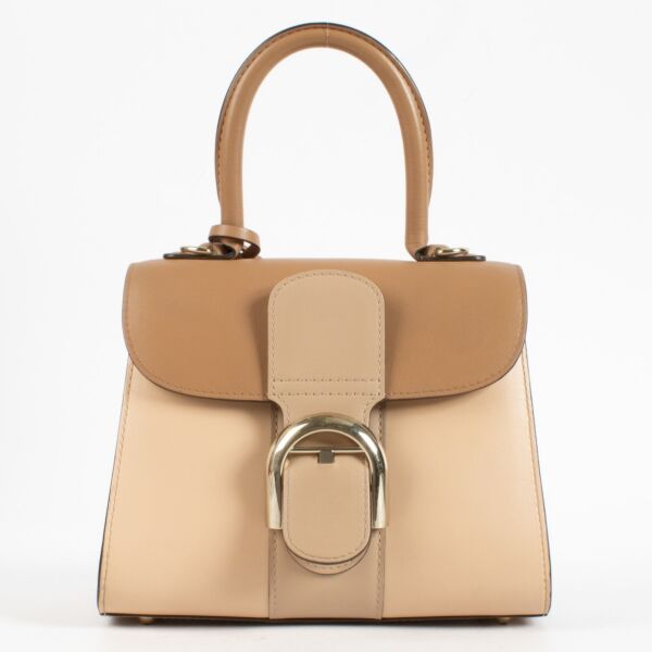 Delvaux Nude Camaieux Box Calf Brillant Mini