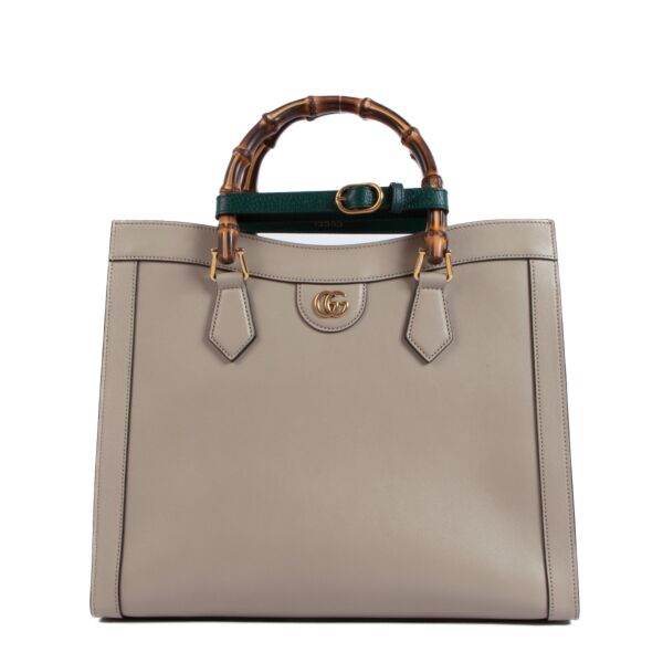 Gucci Beige Leather Diana Medium Top Handle 