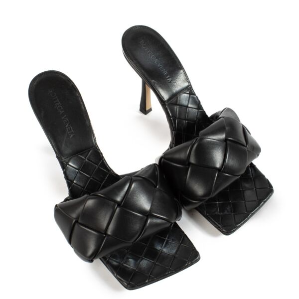 Bottega Veneta Black Lido Mules - Size 39,5