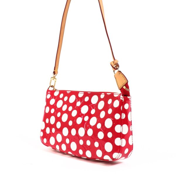Louis Vuitton x Yayoi Kusama Red Vernis Monogram Dots Infinity Pochette Accessoires 
