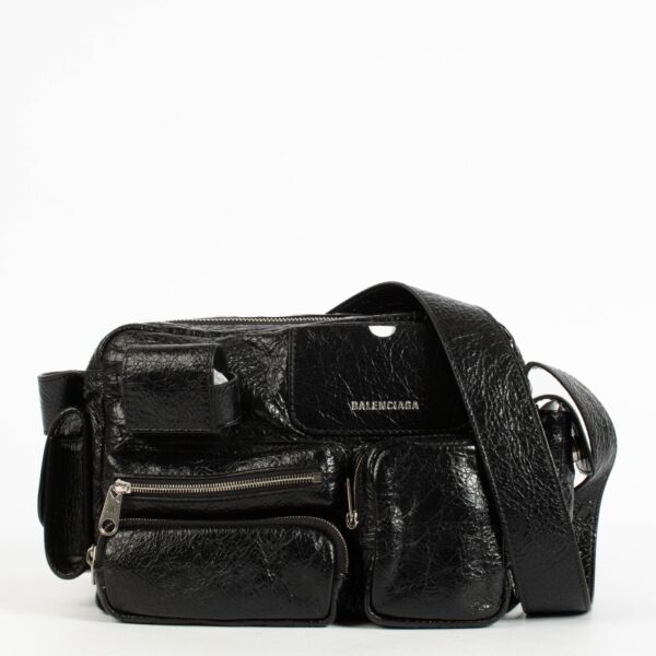 Authentic preloved Balenciaga Black Arena Superbusy Camera Bag on Labellov.com