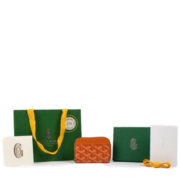 Goyard Orange Matignon Mini Wallet