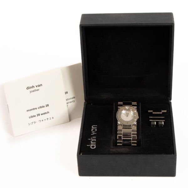 Dinh Van Cible 28 Steel Diamond Watch 