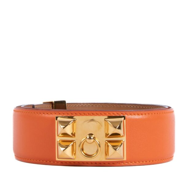 Hermès Collier De Chien Orange Box Belt