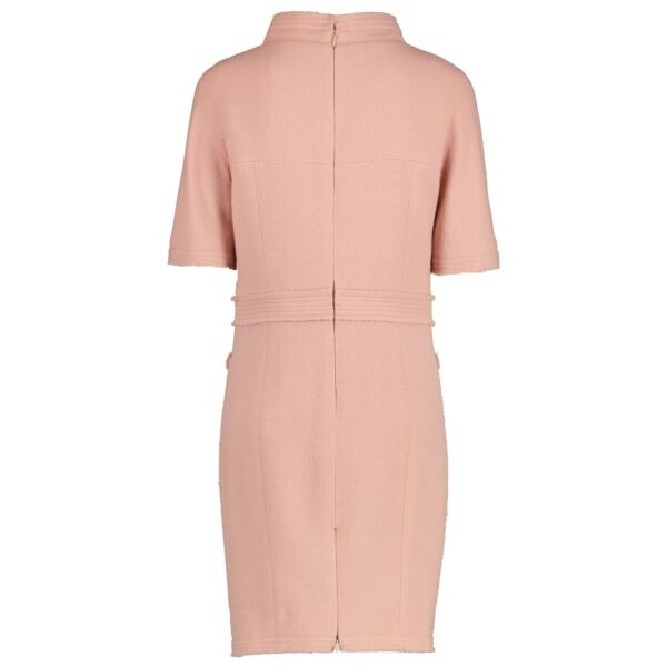 Chanel 12S Pink Wool Runway Dress - FR36