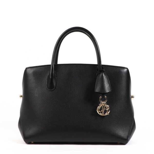 Buy an authentic second hand Christian Dior Black Open Bar Top Handle in very good condition at Labellov 
