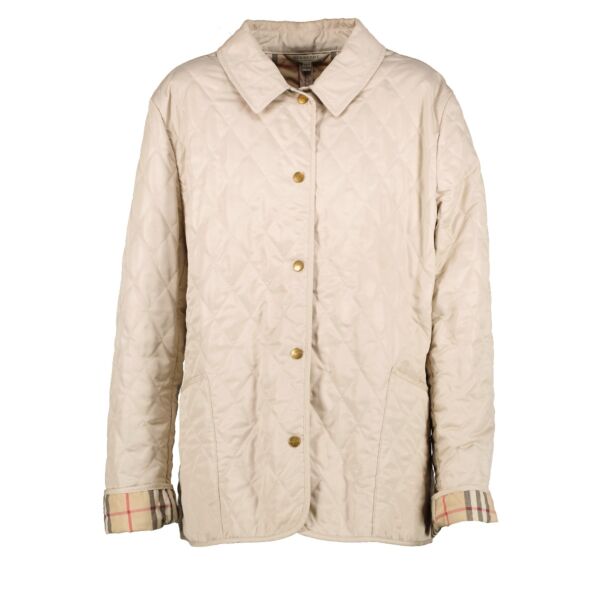 Burberry Beige Quilted Jacket