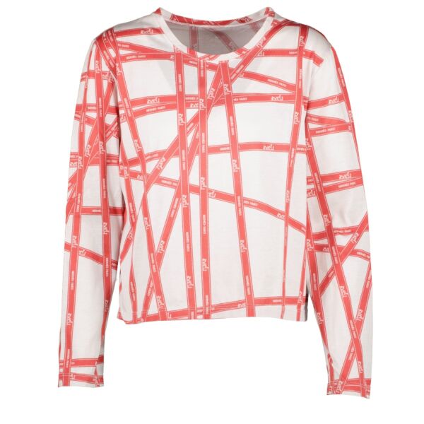 Hermès Bolduc Ribbon Print Long Sleeve T-shirt