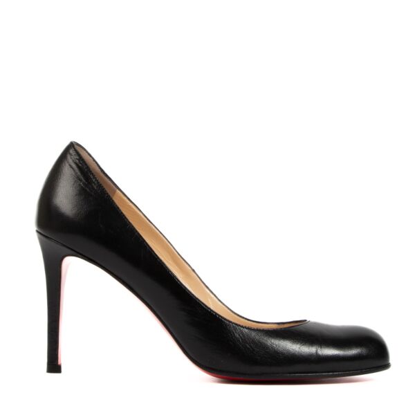 Christian Louboutin Black Leather Heels - size 39