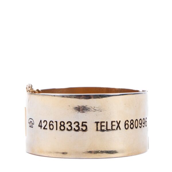 Chanel Vintage Gold 1980s Runway Cuff Bracelet