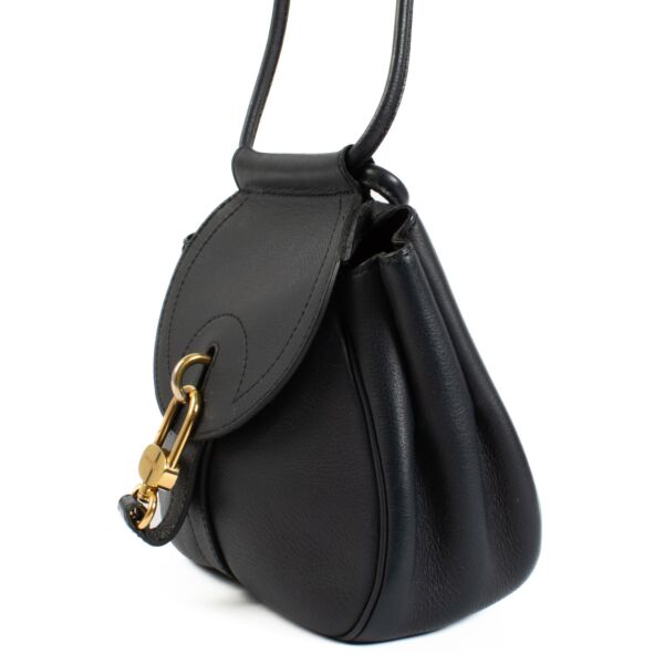 Delvaux Blue Cerceau Mini Bag