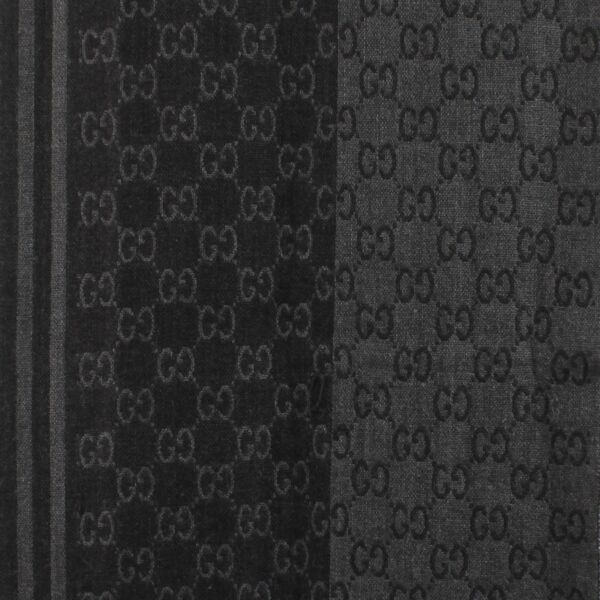 Gucci Grey GG Wool Scarf