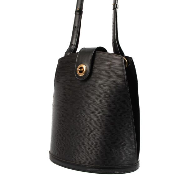 Louis Vuitton Black Epi Leather Cluny Shoulder Bag