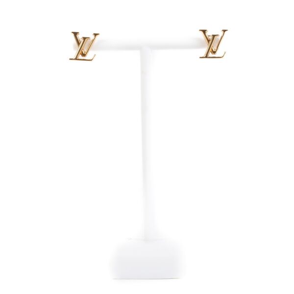 Shop 100% authentic secondhand Louis Vuitton Gold LV Ionic Earrings on Labellov.com