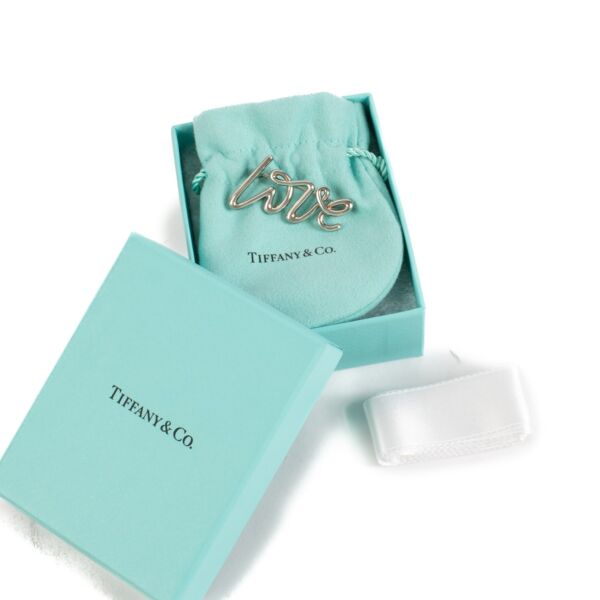 Tiffany & Co. Paloma Picasso Silver Love Brooch