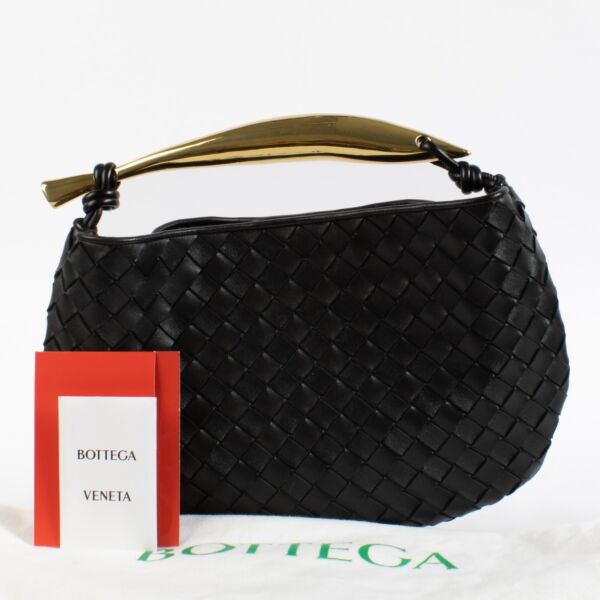 Bottega Veneta Black Medium Sardine Bag