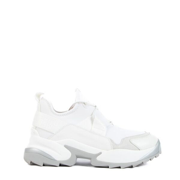 Sergio Rossi White Extreme Logo Sneakers - Size 36