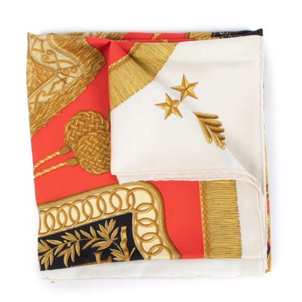 Hermès Multicolor Poste et Cavalerie Silk Scarf