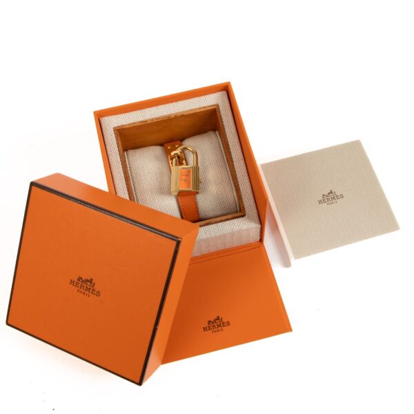 Hermès Orange Gold Kelly Watch