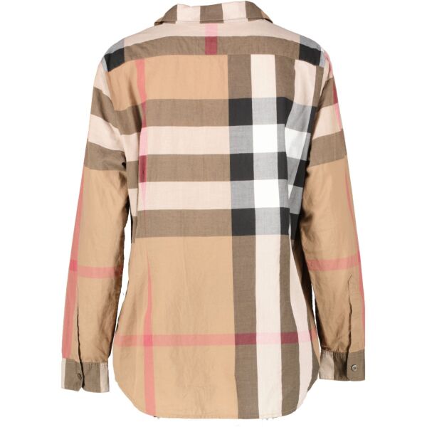 Burberry Archive Beige House Check Cotton Shirt - Size L