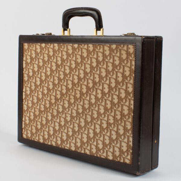 Christian Dior Brown Oblique Briefcase
