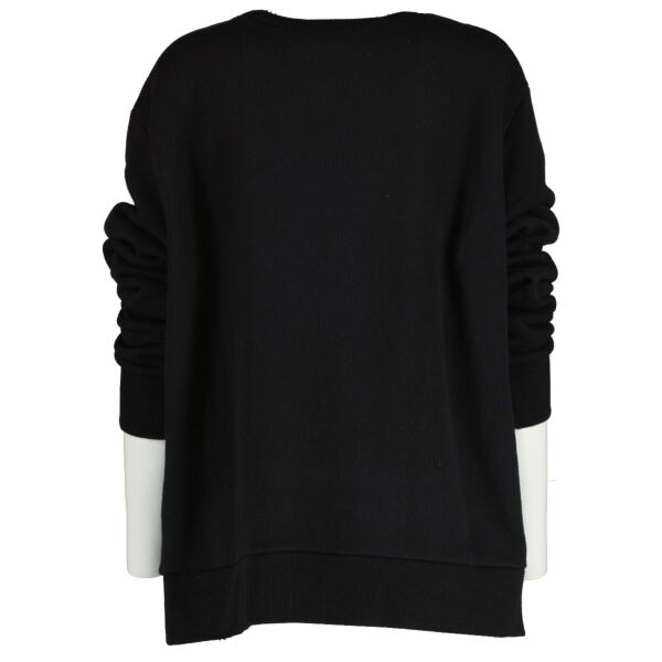 Gucci Black Distressed Vintage Logo Sweatshirt - Size L