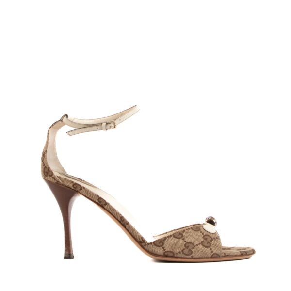 Gucci Monogram Canvas Pumps - Size 40