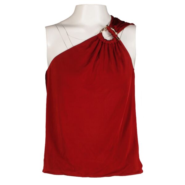 Shop 100% authentic second-hand Gucci Red One Shoulder Top - Size XS on Labellov.com