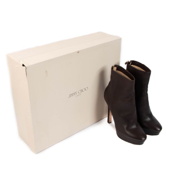 Jimmy Choo Brown Ankle Boots - size 38