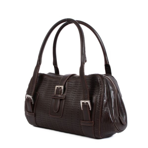 Loewe Brown Leather Vintage Handbag