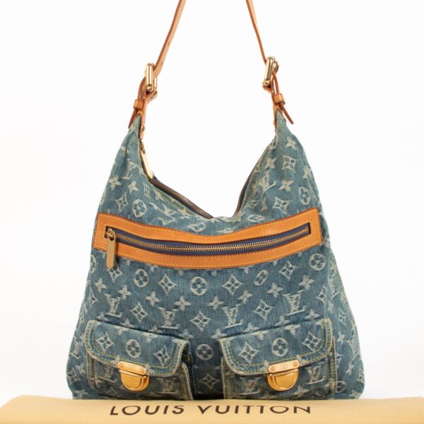 Louis Vuitton Blue Monogram Denim Baggy GM Bag