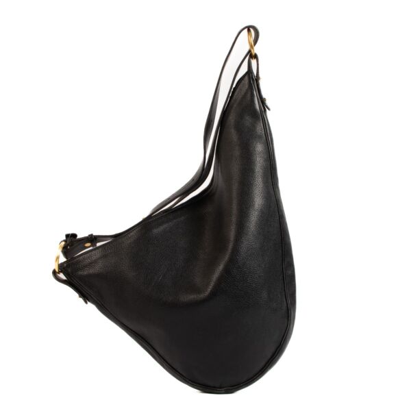 Delvaux Tentation GM Black Trotteur Crossbody Bag