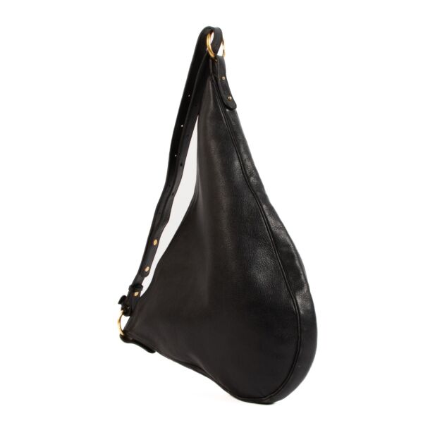 Delvaux Tentation GM Black Trotteur Crossbody Bag
