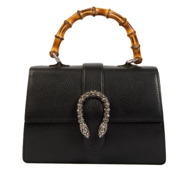 shop 100% authentic second hand Gucci Black Dionysus Bamboo Top Handle on Labellov.com