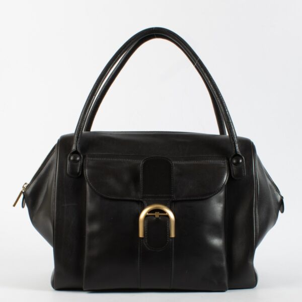 Delvaux Black Bridon Brillant 12H Bag