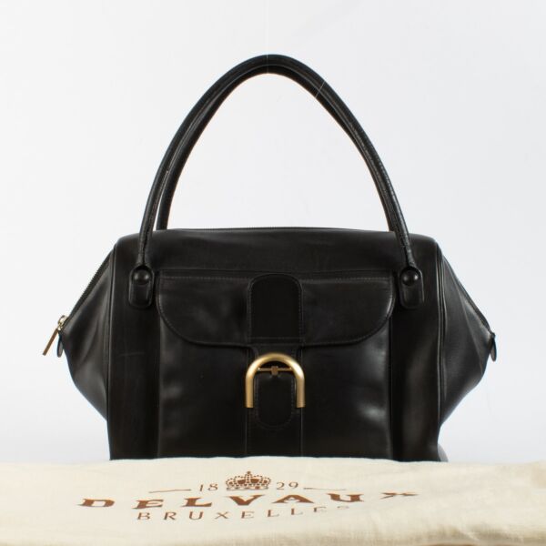 Delvaux Black Bridon Brillant 12H Bag