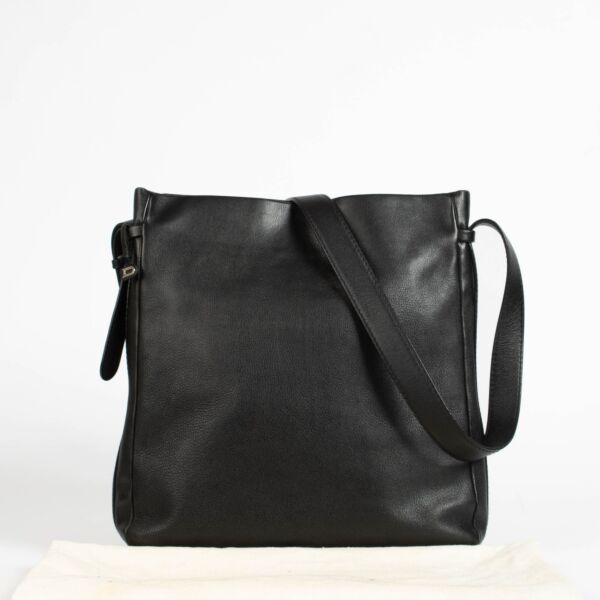 Delvaux Black Leather Crossbody Bag