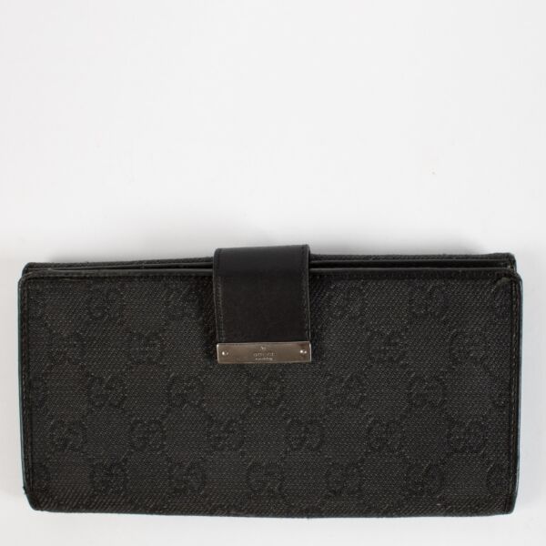 Gucci Monogram Black Wallet