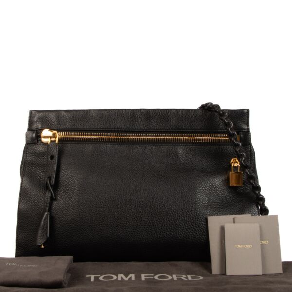 Tom Ford Black Alix Large Clutch