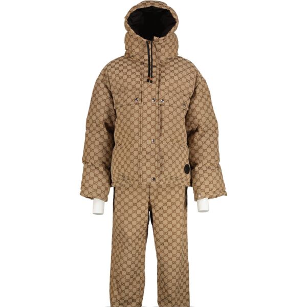 Gucci GG Canvas Ski Jacket/Trousers Set - FR36