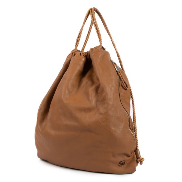Gucci Camel Deerskin Backpack