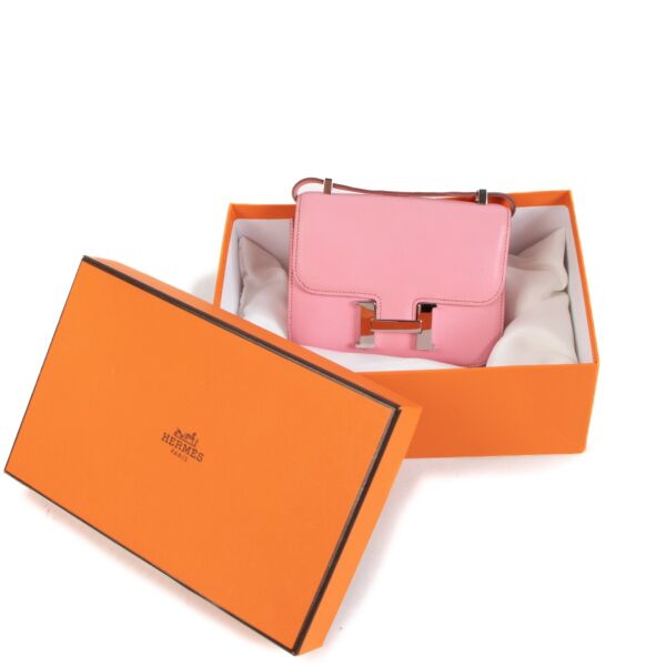 Hermès Constance Micro Rose Sakura Swift PHW
