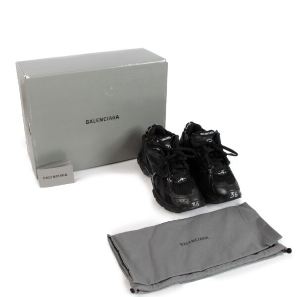 Balenciaga Black Runner Sneakers - size36