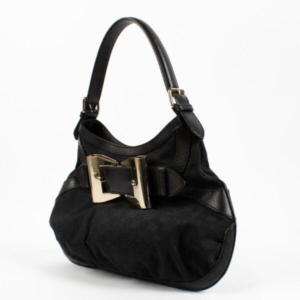 Gucci Black Queen Hobo Shoulder Bag