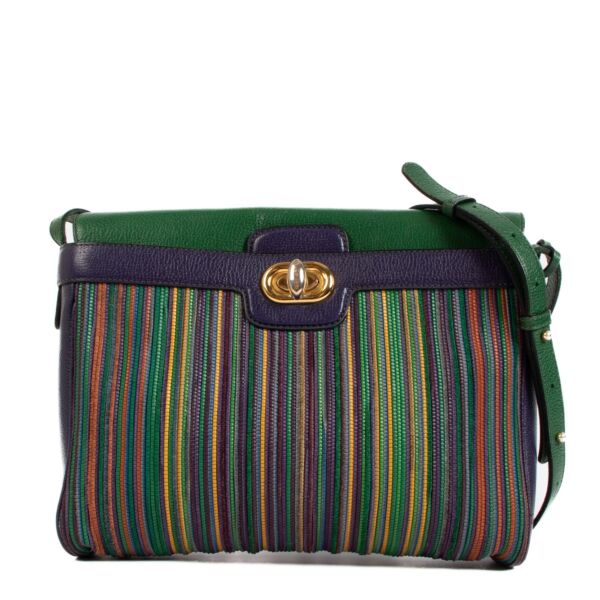 Delvaux Multicolor Toile De Cuir Crossbody Bag