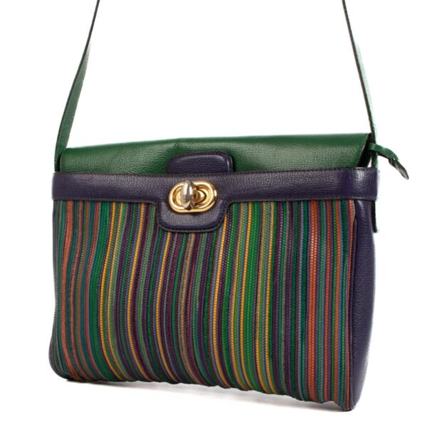 Delvaux Multicolor Toile De Cuir Crossbody Bag